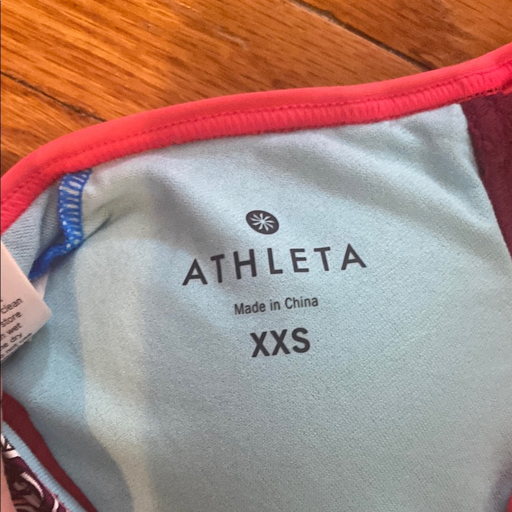 ATHLETA Paisley Print Strappy Bikini Too or Sports Bra XXSmall - Picture 4 of 5